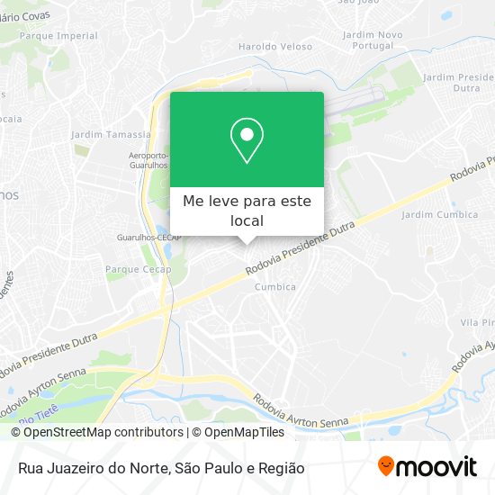 Rua Juazeiro do Norte mapa