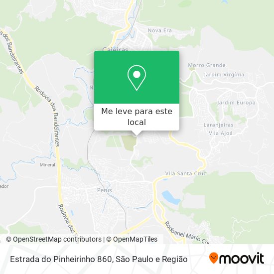 Estrada do Pinheirinho 860 mapa