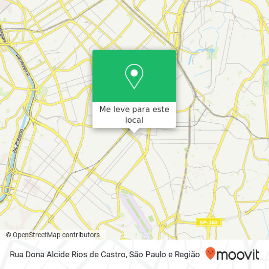 Rua Dona Alcide Rios de Castro mapa