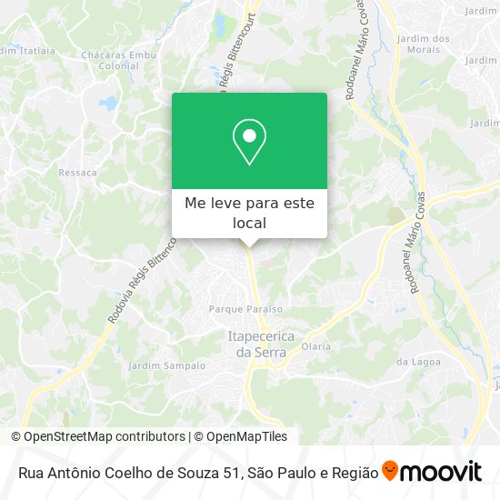 Rua Antônio Coelho de Souza 51 mapa