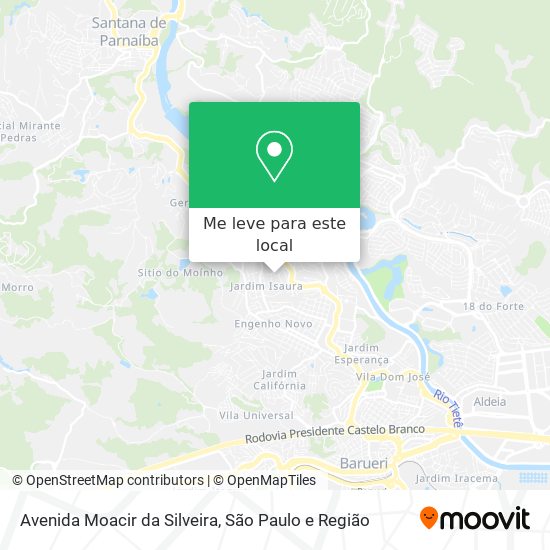 Avenida Moacir da Silveira mapa