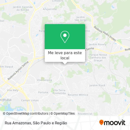 Rua Amazonas mapa