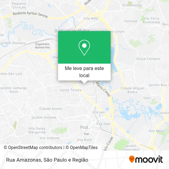 Rua Amazonas mapa