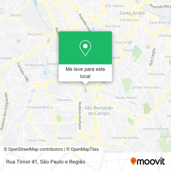 Rua Timor 41 mapa
