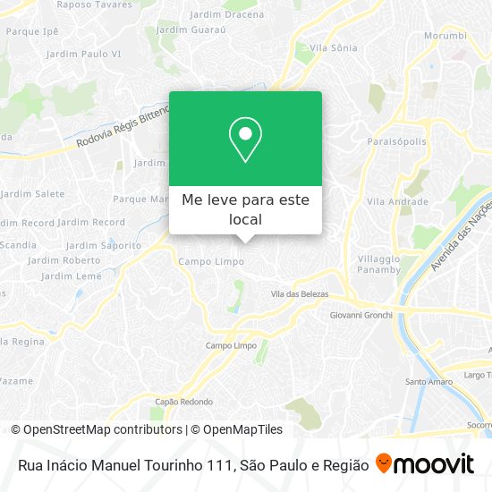 Rua Inácio Manuel Tourinho 111 mapa