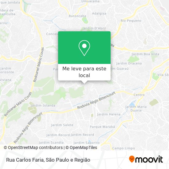 Rua Carlos Faria mapa