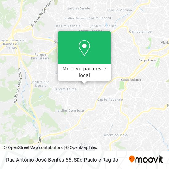 Rua Antônio José Bentes 66 mapa