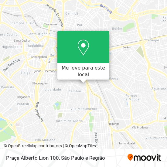 Praça Alberto Lion 100 mapa