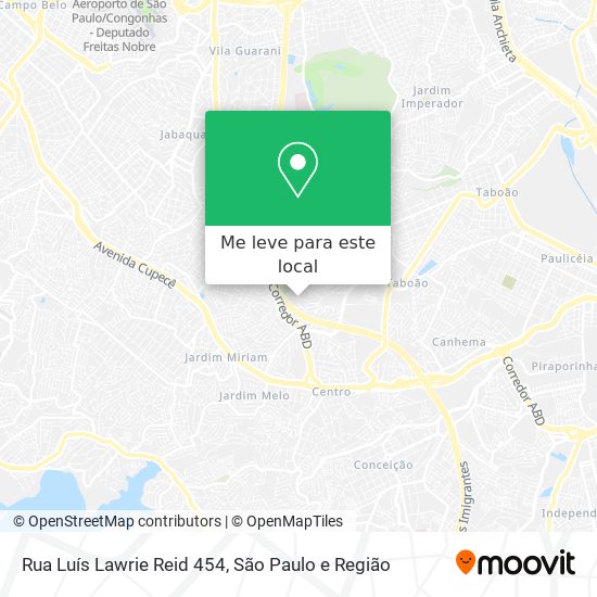 Rua Luís Lawrie Reid 454 mapa