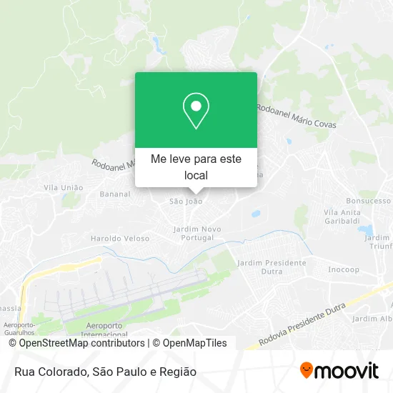 Rua Colorado mapa
