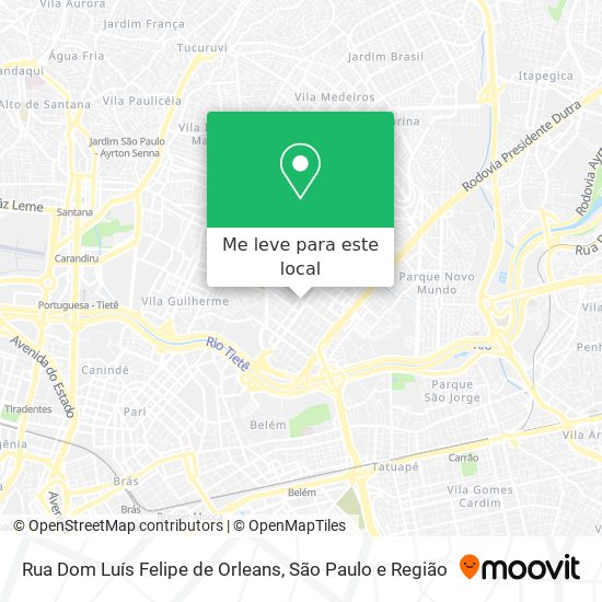 Rua Dom Luís Felipe de Orleans mapa