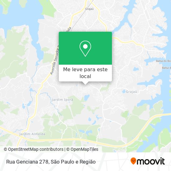 Rua Genciana 278 mapa