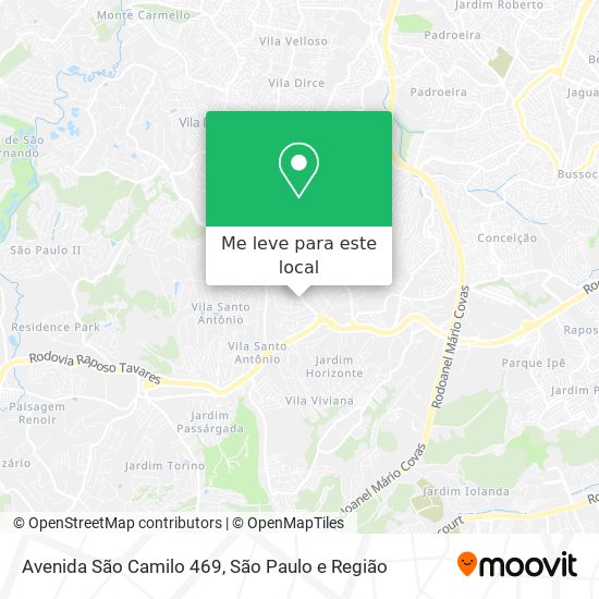 Avenida São Camilo 469 mapa