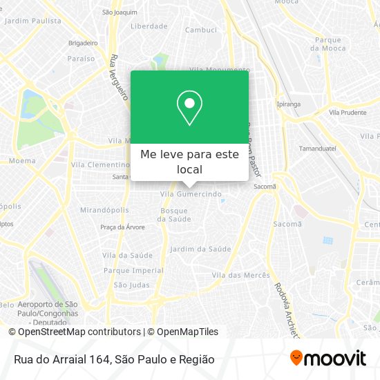 Rua do Arraial 164 mapa
