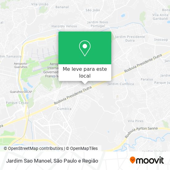 Jardim Sao Manoel mapa