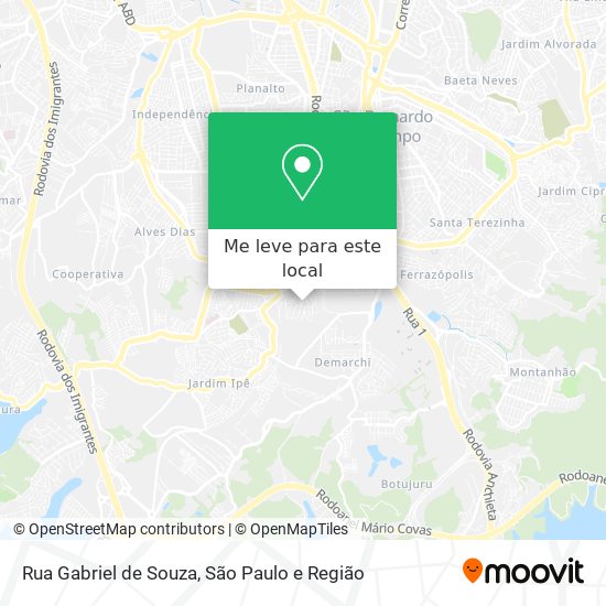 Rua Gabriel de Souza mapa