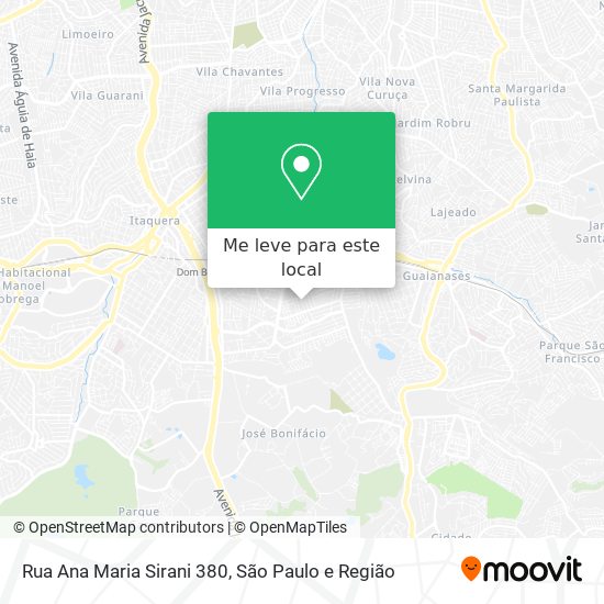 Rua Ana Maria Sirani 380 mapa