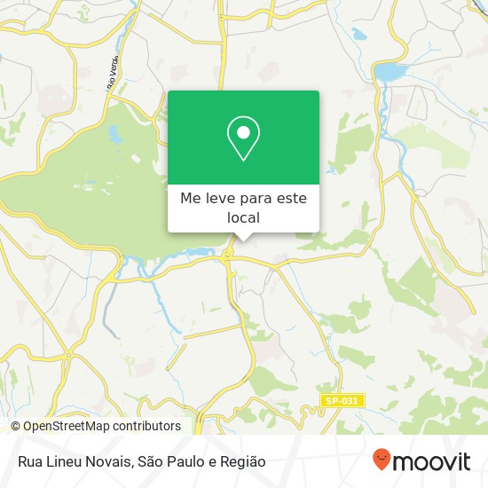 Rua Lineu Novais mapa