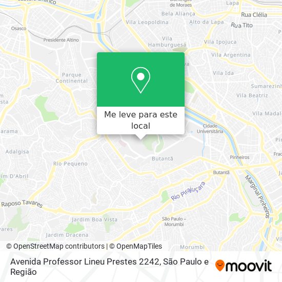 Avenida Professor Lineu Prestes 2242 mapa