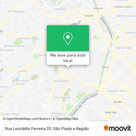 Rua Leocádio Ferreira 20 mapa