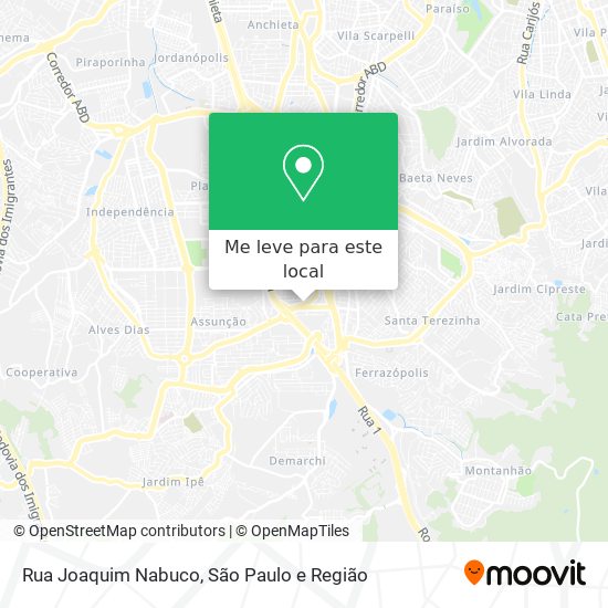 Rua Joaquim Nabuco mapa