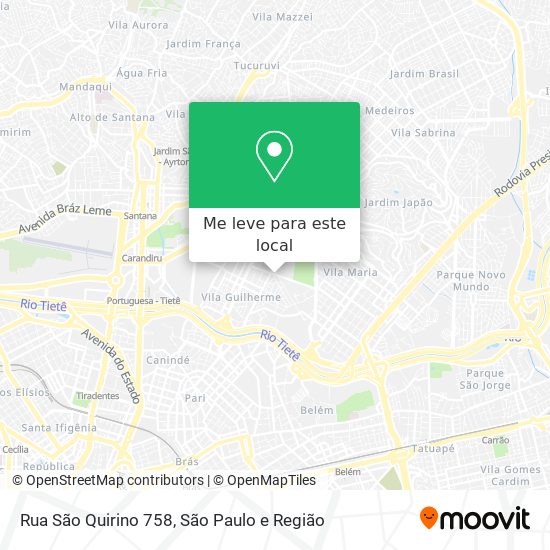 Rua São Quirino 758 mapa