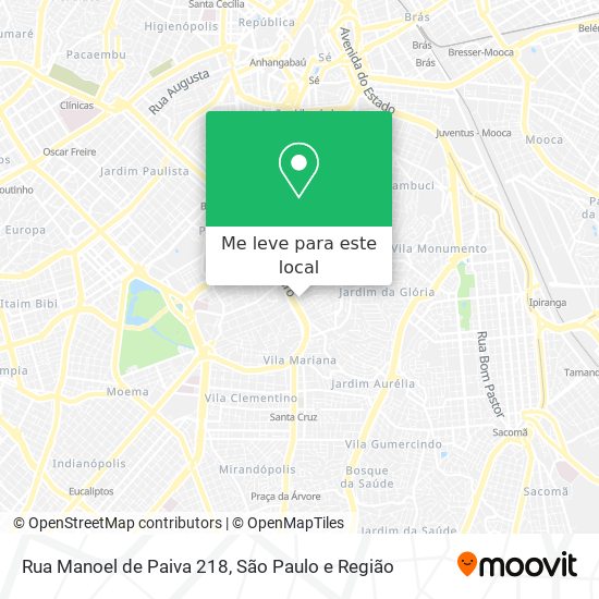 Rua Manoel de Paiva 218 mapa