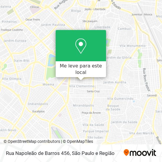 Rua Napoleão de Barros 456 mapa