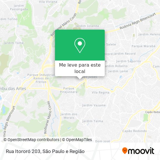 Rua Itororó 203 mapa