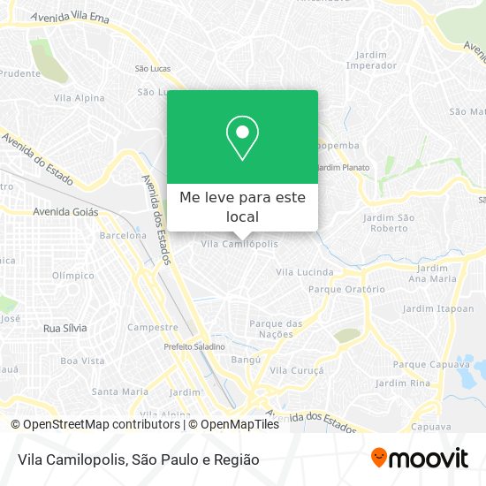 Vila Camilopolis mapa