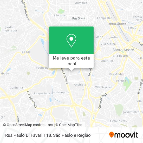 Rua Paulo Di Favari 118 mapa
