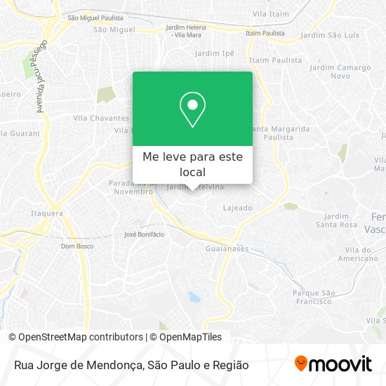 Rua Jorge de Mendonça mapa