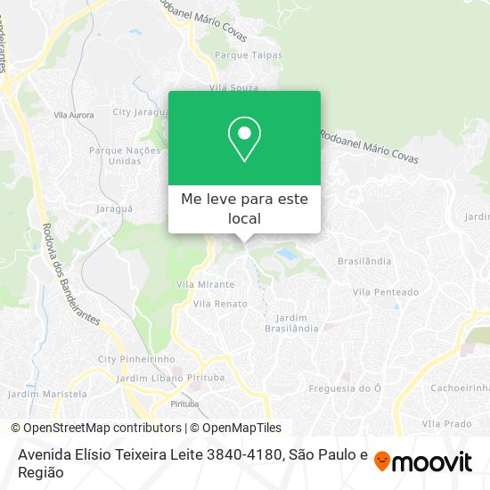 Avenida Elísio Teixeira Leite 3840-4180 mapa