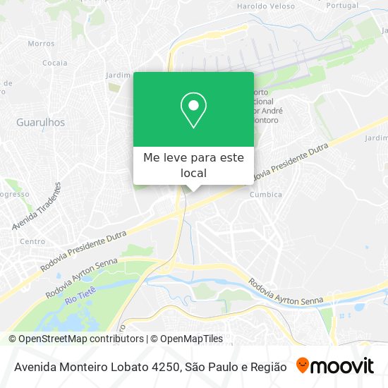 Avenida Monteiro Lobato 4250 mapa