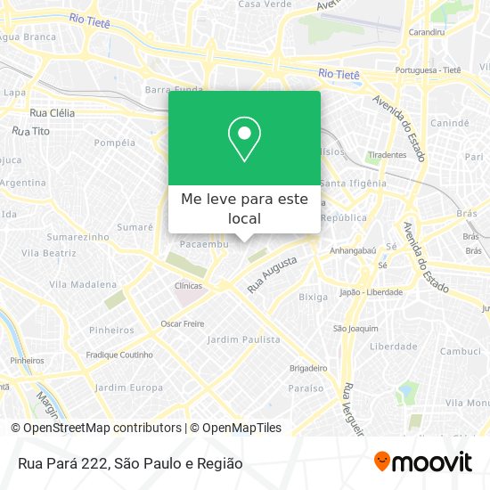 Rua Pará 222 mapa