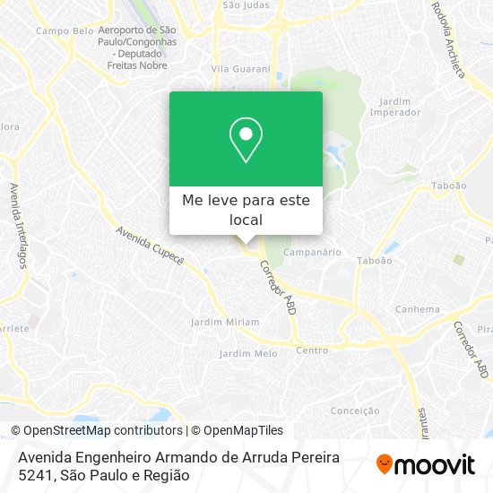 Avenida Engenheiro Armando de Arruda Pereira 5241 mapa