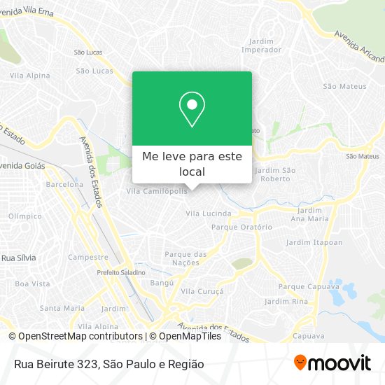 Rua Beirute 323 mapa