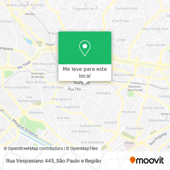 Rua Vespasiano 445 mapa