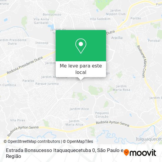 Estrada Bonsucesso Itaquaquecetuba 0 mapa