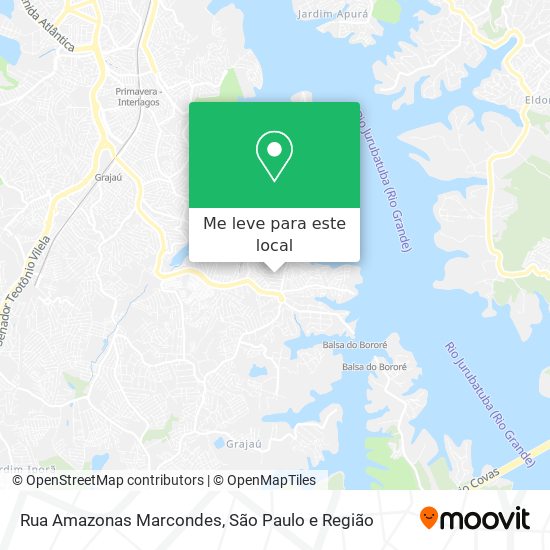 Rua Amazonas Marcondes mapa