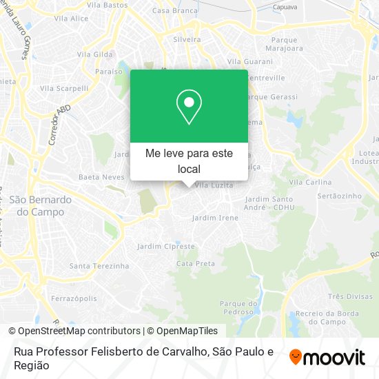 Rua Professor Felisberto de Carvalho mapa