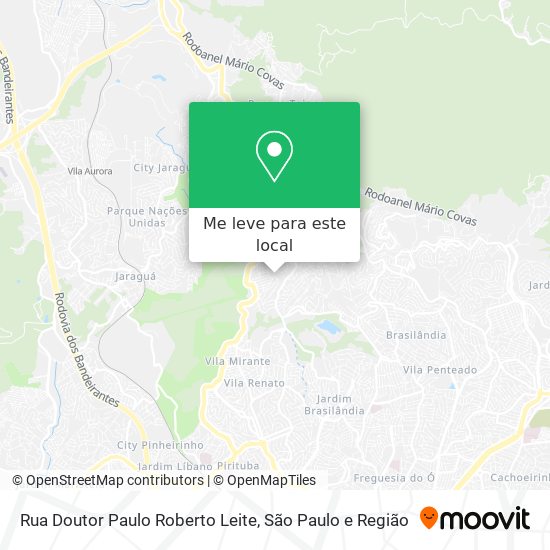 Rua Doutor Paulo Roberto Leite mapa