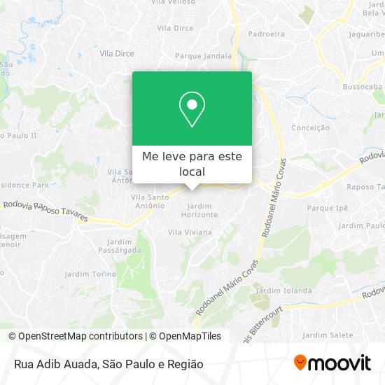 Rua Adib Auada mapa