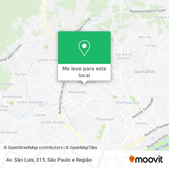 Av. São Luís, 315 mapa