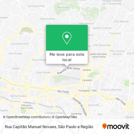 Rua Capitão Manuel Novaes mapa