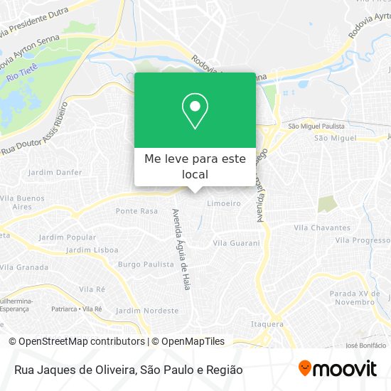 Rua Jaques de Oliveira mapa