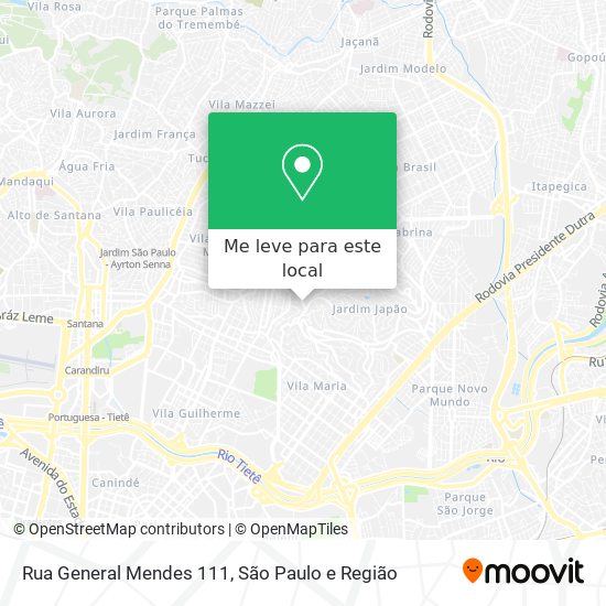 Rua General Mendes 111 mapa