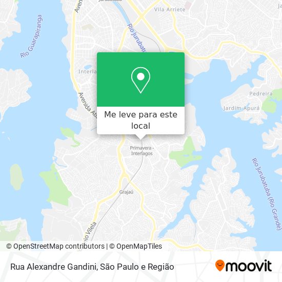 Rua Alexandre Gandini mapa