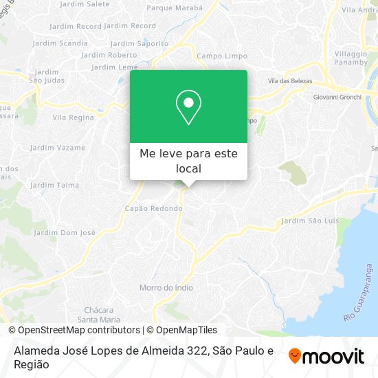 Alameda José Lopes de Almeida 322 mapa