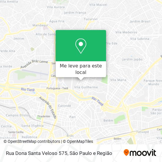 Rua Dona Santa Veloso 575 mapa